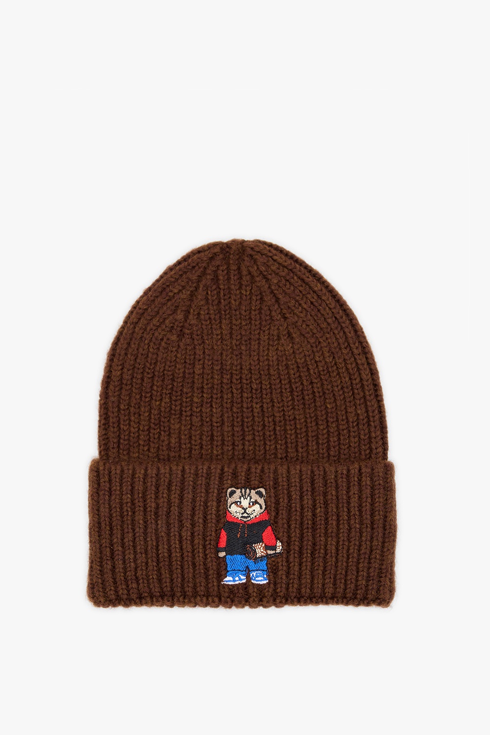 Tapis Cat Brown Knit Beanie