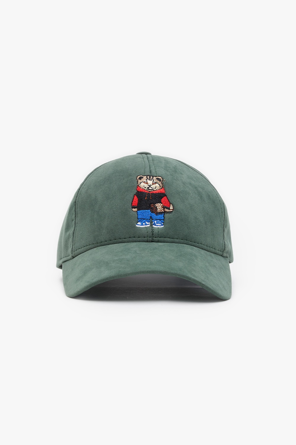 Tapis Cat Green Suede Cap